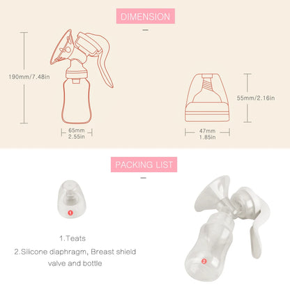 ComfortEase Manual Breast Pump